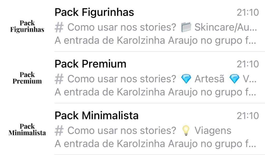 Depoimento de cliente sobre o pack