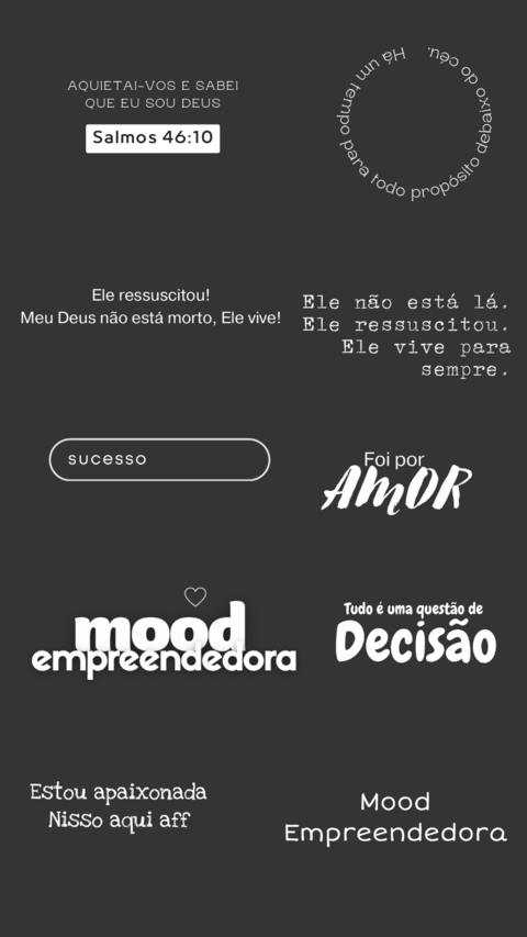 Figurinhas de motivação e rotina