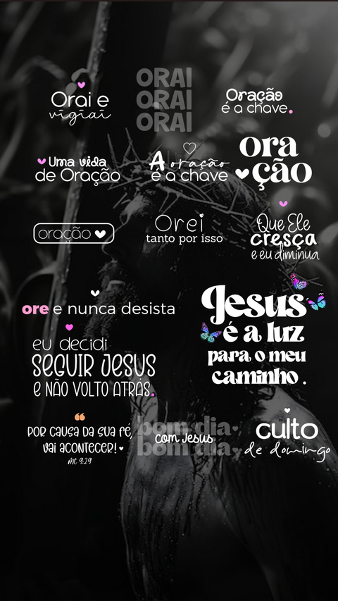 Figurinhas cristãs e religiosas