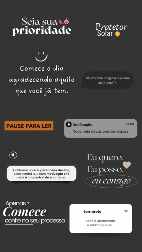 Figurinhas para produtividade e propósito